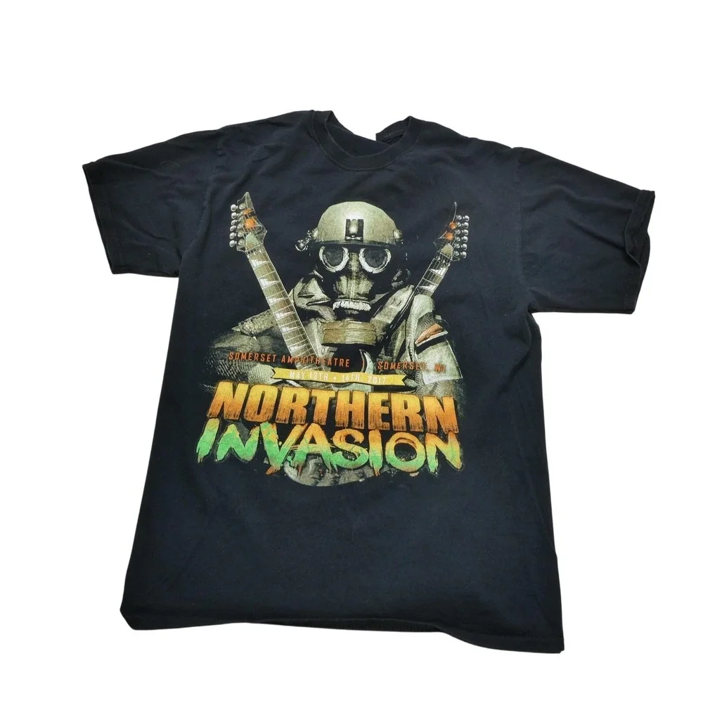 Northern Invasion Shirt Mens Medium Black 2017 Festival Lineup‎ Band Concert Tee